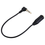 Cáp nối dài micro tai nghe 3.5mm dài 20cm, Đầu 3.5mm đực sang cái (Đen)