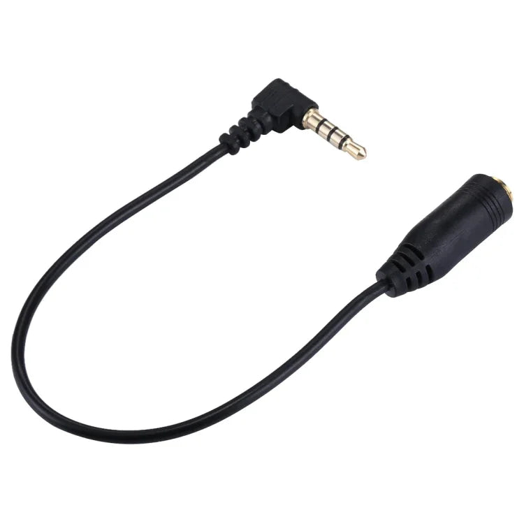Cáp nối dài micro tai nghe 3.5mm dài 20cm, Đầu 3.5mm đực sang cái (Đen)