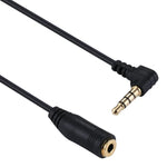 Cáp nối dài micro tai nghe 3.5mm dài 20cm, Đầu 3.5mm đực sang cái (Đen)