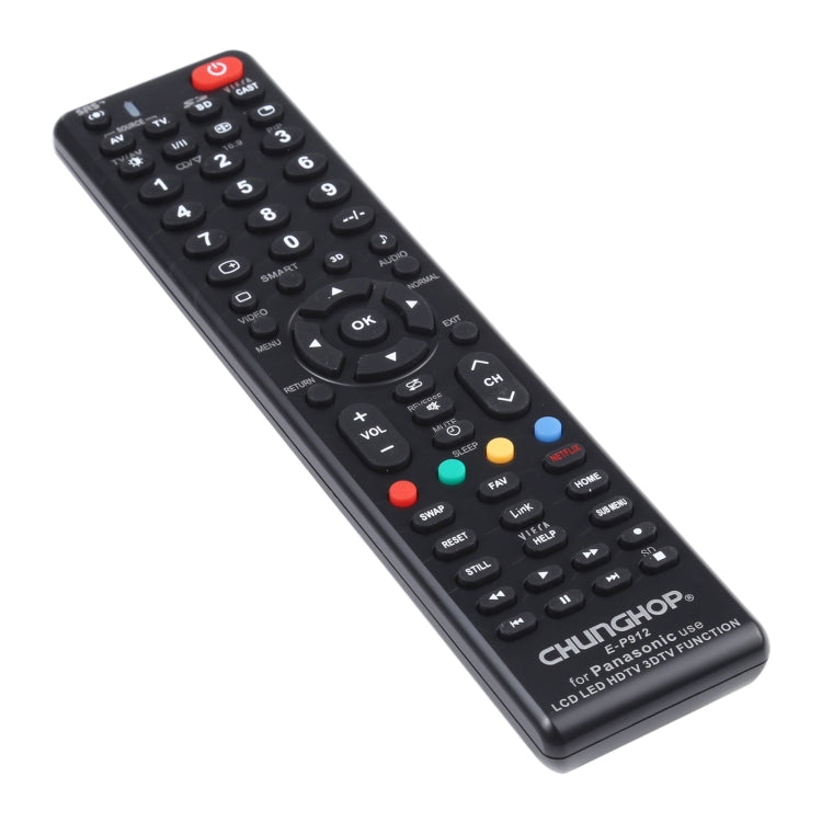 Điều khiển từ xa đa năng CHUNGHOP E-P912 cho TV LED / LCD / HDTV / 3DTV PANASONIC, dành cho TV PANASONIC
