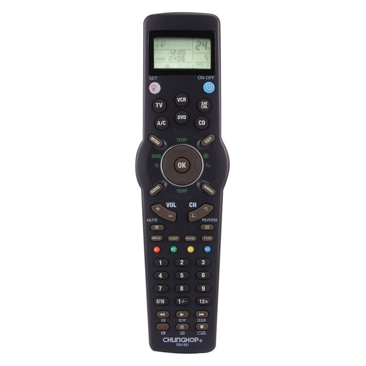 Điều khiển từ xa LCD đa năng CHUNGHOP RM-L991 có chức năng học cho TV VCR SAT CBL DVD CD A/C, RM-L991