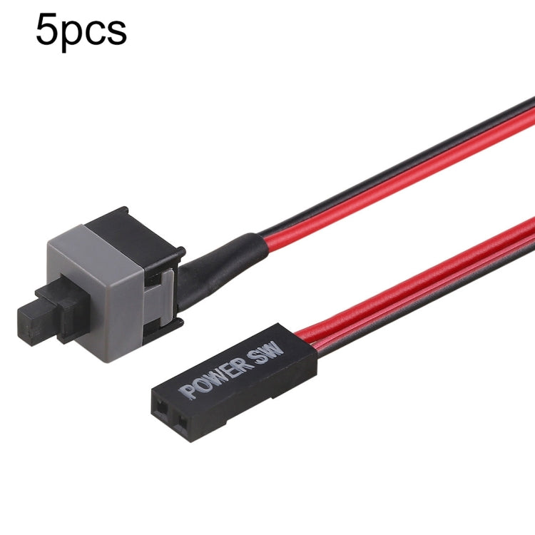Bộ 5 cáp công tắc nguồn vỏ máy tính, cáp công tắc nguồn vỏ máy tính