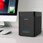 Vỏ ổ cứng USB 3.0 loại từ tính ORICO DS500U3 3.5 inch 5 khoang có đèn LED xanh, USB 3.0