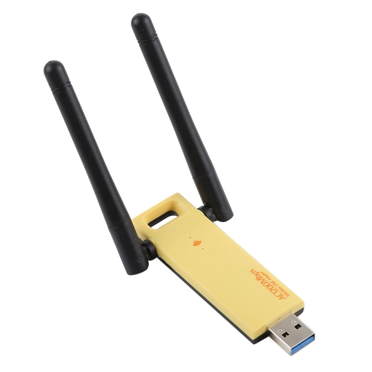 Bộ chuyển đổi WiFi USB 3.0 băng tần kép 2.4GHz & 5GHz AC1200Mbps với 2 ăng-ten ngoài, AC1200Mbps USB 3.0