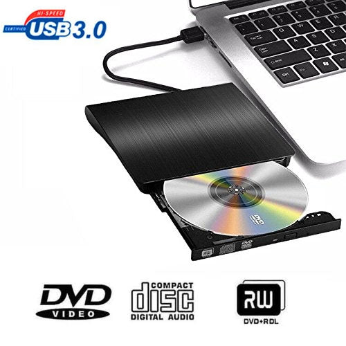 Ổ đĩa DVD-Rw/DVD/CD ghi lại di động USB 3.0 bật lên, kết cấu chải, thiết bị ODD & HDD bên ngoài, DVD kết cấu chải (B)
