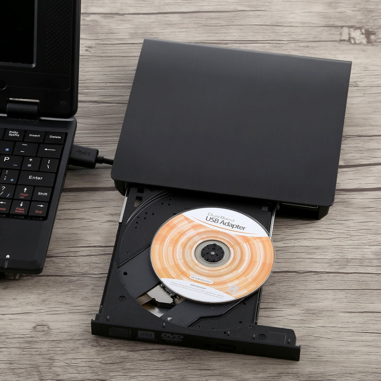 Ổ đĩa DVD-Rw/DVD/CD ghi lại di động USB 3.0 bật lên, kết cấu chải, thiết bị ODD & HDD bên ngoài, DVD kết cấu chải (B)