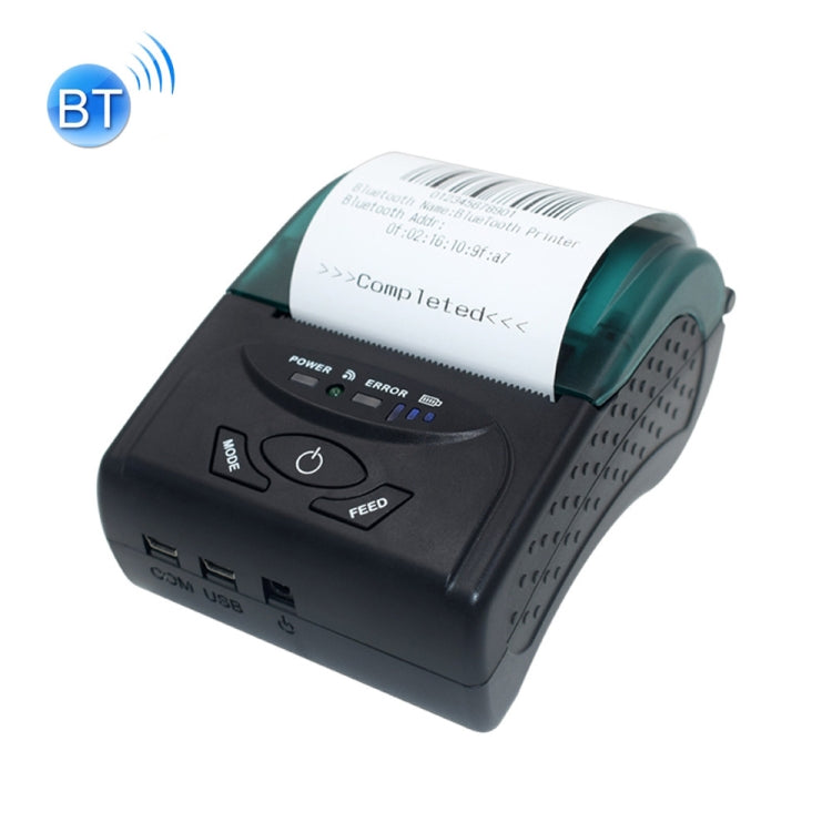 Máy in vé nhiệt di động POS-5807 cổng USB Bluetooth, kích thước giấy nhiệt tối đa hỗ trợ: 57x50mm