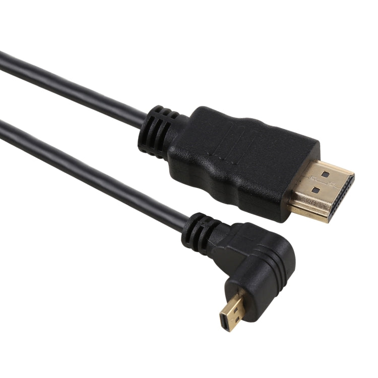 Cáp chuyển đổi HDMI 4K đực sang Micro HDMI đực góc thẳng, đầu mạ vàng, dài 30cm