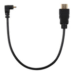Cáp chuyển đổi HDMI 4K đực sang Micro HDMI đực góc thẳng, đầu mạ vàng, dài 30cm