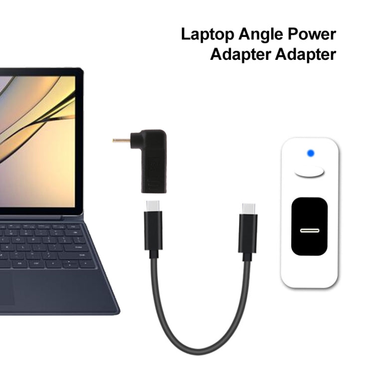 Đầu nối chuyển đổi phích cắm 2.5 x 0.7mm sang USB-C / Type-C cái góc vuông
