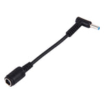 Cáp chuyển đổi nguồn giao diện cắm cong 4.5 x 3.0mm đực sang 7.4 x 5.0mm cái cho laptop, dài 10cm, cắm cong 4.5 x 3.0mm đực (dài 10cm)