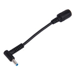 Cáp chuyển đổi nguồn giao diện cắm cong 4.5 x 3.0mm đực sang 7.4 x 5.0mm cái cho laptop, dài 10cm, cắm cong 4.5 x 3.0mm đực (dài 10cm)