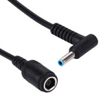 Cáp chuyển đổi nguồn giao diện cắm cong 4.5 x 3.0mm đực sang 7.4 x 5.0mm cái cho laptop, dài 10cm, cắm cong 4.5 x 3.0mm đực (dài 10cm)