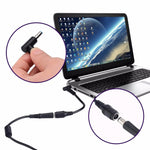 Cáp chuyển đổi nguồn giao diện cắm cong 4.5 x 3.0mm đực sang 7.4 x 5.0mm cái cho laptop, dài 10cm, cắm cong 4.5 x 3.0mm đực (dài 10cm)