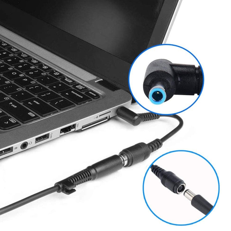 Cáp chuyển đổi nguồn giao diện cắm cong 4.5 x 3.0mm đực sang 5.5 x 2.1mm cái cho laptop, dài 10cm, cắm cong 4.5 x 3.0mm đực