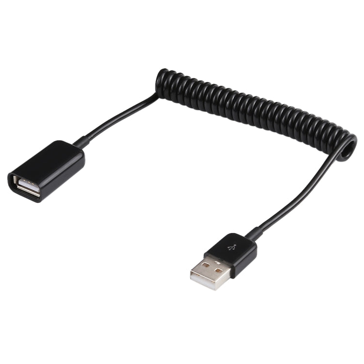 Cáp cuộn lò xo USB-A đực sang USB-A cái 1m, AM sang AF, Chiều dài: 1.0m