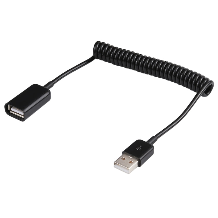 Cáp cuộn lò xo USB-A đực sang USB-A cái 1m, AM sang AF, Chiều dài: 1.0m