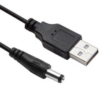 Dây cáp nguồn USB sang DC 5.5mm dạng lò xo dài 1.5m, AM sang DC 5.5mm, dài 1.5m