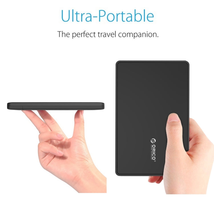 Hộp ổ cứng ngoài USB3.0 ORICO 2588US3 cho ổ cứng SATA 2.5 inch HDD / SSD dày 9.5mm laptop PC