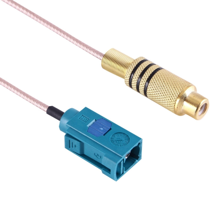 Cáp RCA cái 15cm sang FAKRA Z cái RG316 có lò xo, FAKRA Z