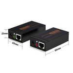Bộ mở rộng VGA & âm thanh 1920x1440 HD 100m cáp mạng Cat5e / 6-568B, Bộ phát nhận tín hiệu, Khoảng cách truyền: 100m