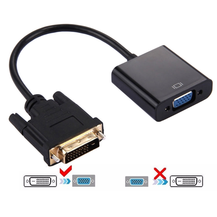 Bộ chuyển đổi DVI-D 24+1 chân đực sang VGA 15 chân HDTV
