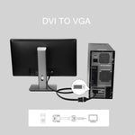 Bộ chuyển đổi DVI-D 24+1 chân đực sang VGA 15 chân HDTV