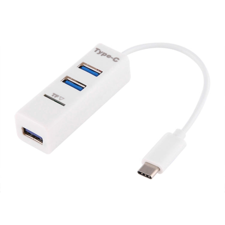 Bộ chia USB 3.1 USB-C / Type-C sang USB 2.0 COMBO 3 cổng + Đầu đọc thẻ TF, 3 cổng USB + thẻ TF
