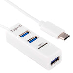 Bộ chia USB 3.1 USB-C / Type-C sang USB 2.0 COMBO 3 cổng + Đầu đọc thẻ TF, 3 cổng USB + thẻ TF