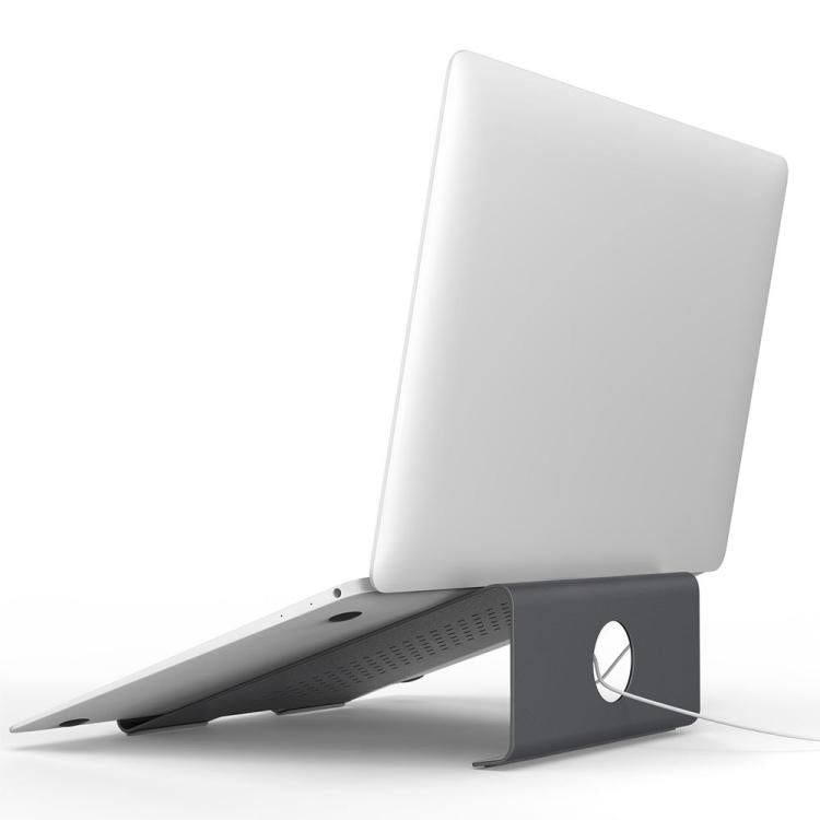 Giá đỡ làm mát bằng nhôm cho laptop, phù hợp với Mac Air, Mac Pro, iPad và các laptop 11-17 inch khác, Giá đỡ nhôm màu bạc, Giá đỡ nhôm màu xám, Giá đỡ nhôm màu vàng