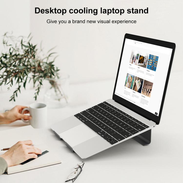 Giá đỡ làm mát bằng nhôm cho laptop, phù hợp với Mac Air, Mac Pro, iPad và các laptop 11-17 inch khác, Giá đỡ nhôm màu bạc, Giá đỡ nhôm màu xám, Giá đỡ nhôm màu vàng