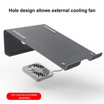 Giá đỡ làm mát bằng nhôm cho laptop, phù hợp với Mac Air, Mac Pro, iPad và các laptop 11-17 inch khác, Giá đỡ nhôm màu bạc, Giá đỡ nhôm màu xám, Giá đỡ nhôm màu vàng