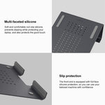 Giá đỡ làm mát bằng nhôm cho laptop, phù hợp với Mac Air, Mac Pro, iPad và các laptop 11-17 inch khác, Giá đỡ nhôm màu bạc, Giá đỡ nhôm màu xám, Giá đỡ nhôm màu vàng
