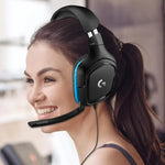 Tai nghe chơi game Logitech G431 với âm thanh vòm Dolby 7.1, âm thanh nổi, gập được, giảm tiếng ồn, dành cho thi đấu, G431