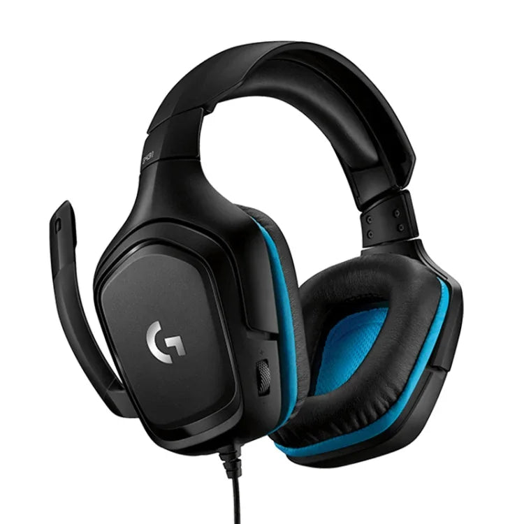 Tai nghe chơi game Logitech G431 với âm thanh vòm Dolby 7.1, âm thanh nổi, gập được, giảm tiếng ồn, dành cho thi đấu, G431
