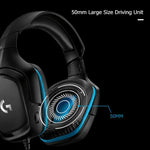 Tai nghe chơi game Logitech G431 với âm thanh vòm Dolby 7.1, âm thanh nổi, gập được, giảm tiếng ồn, dành cho thi đấu, G431