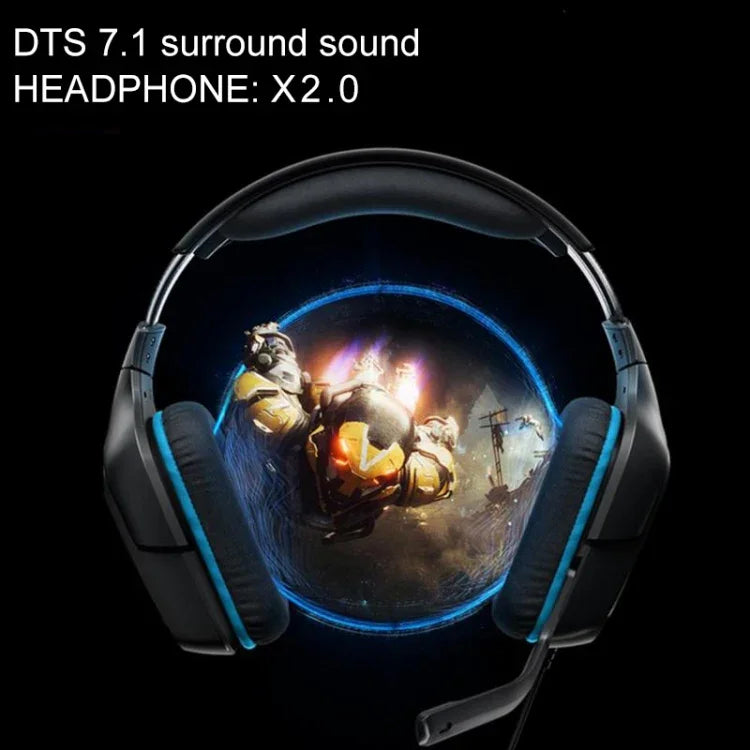 Tai nghe chơi game Logitech G431 với âm thanh vòm Dolby 7.1, âm thanh nổi, gập được, giảm tiếng ồn, dành cho thi đấu, G431