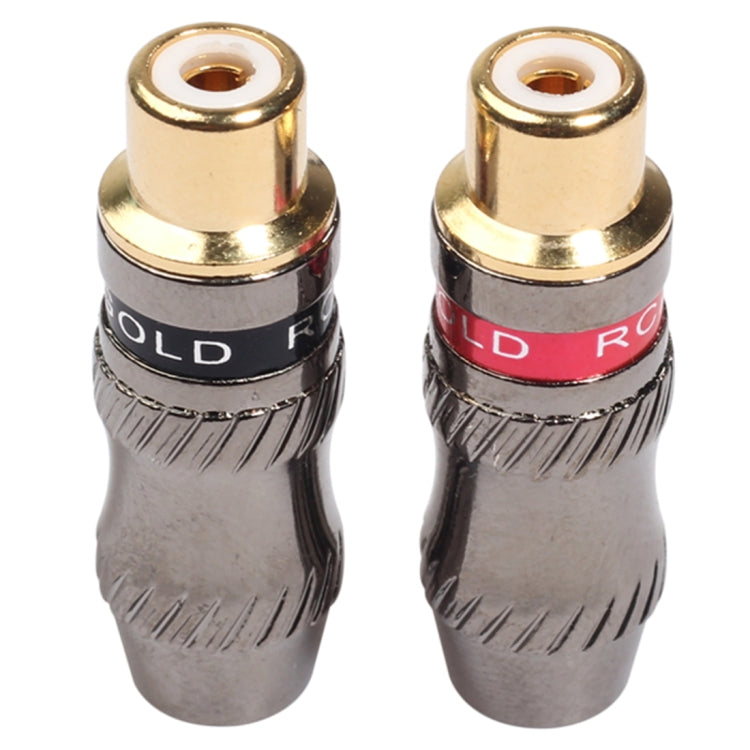 Bộ chuyển đổi jack âm thanh RCA cái mạ vàng REXLIS TR026-1 2 cái cho cáp âm thanh & video tự làm, RCA cái