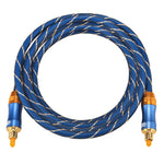 Cáp âm thanh quang học Toslink đực sang đực EMK LSYJ-A đầu kim loại mạ vàng, dài 2m, đường kính ngoài 6.0mm