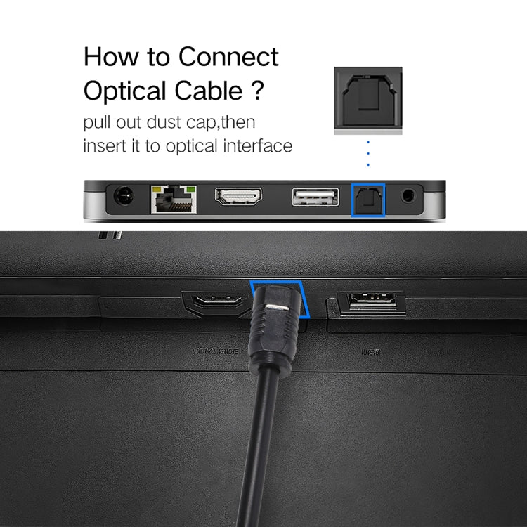 Cáp âm thanh quang học Toslink đực sang đực EMK dài 1m, đường kính ngoài 4.0mm