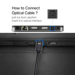 Cáp âm thanh quang học Toslink đực sang đực EMK dài 2m, đường kính ngoài 4.0mm