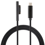 Cáp sạc nguồn laptop USB-C / Type-C đầu nam châm 6 chân cho Microsoft Surface Pro 7 / 6 / 5, chiều dài cáp: khoảng 1.5m, dành cho Microsoft Surface Pro 7 / 6 / 5