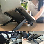Giá đỡ mở rộng chiều cao laptop NEXSTAND có thể gập, giá đỡ tản nhiệt máy tính xách tay di động, kích thước: 27x3.9x3.6cm