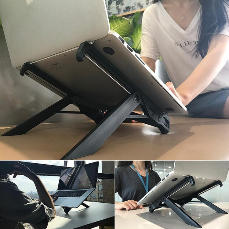 Giá đỡ mở rộng chiều cao laptop NEXSTAND có thể gập, giá đỡ tản nhiệt máy tính xách tay di động, kích thước: 27x3.9x3.6cm