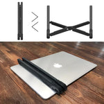 Giá đỡ mở rộng chiều cao laptop NEXSTAND có thể gập, giá đỡ tản nhiệt máy tính xách tay di động, kích thước: 27x3.9x3.6cm