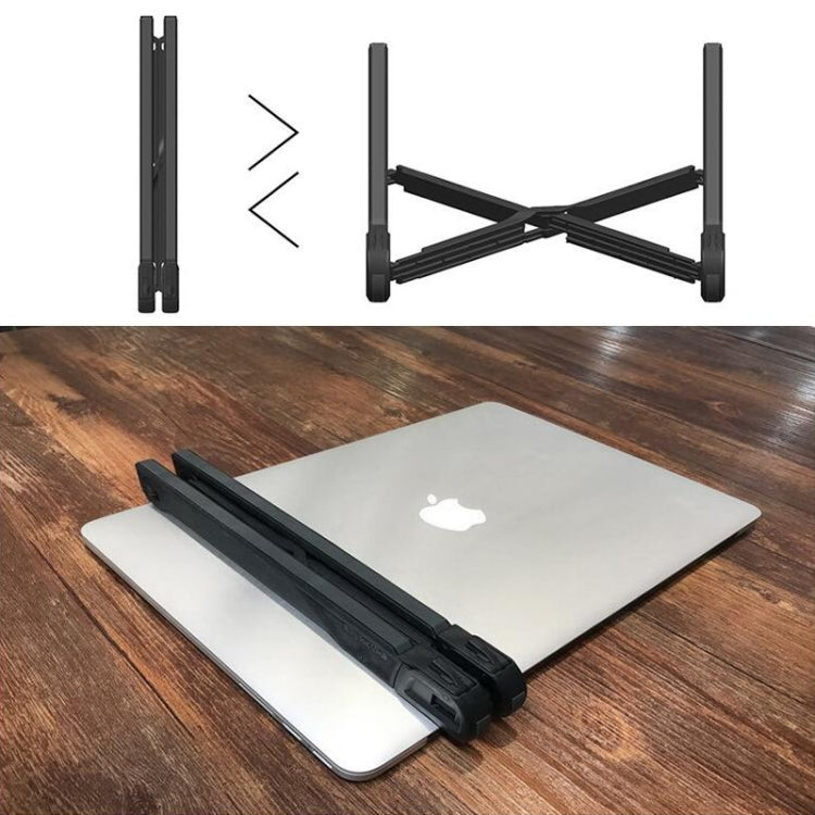 Giá đỡ mở rộng chiều cao laptop NEXSTAND có thể gập, giá đỡ tản nhiệt máy tính xách tay di động, kích thước: 27x3.9x3.6cm
