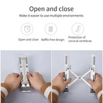 Giá đỡ nâng cao laptop hợp kim nhôm gập gọn di động tản nhiệt máy tính, kích thước: 24x16.5x5.5cm