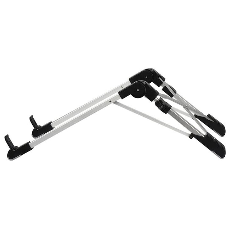 Giá đỡ mở rộng chiều cao laptop hợp kim nhôm có thể gập, giá đỡ tản nhiệt máy tính xách tay di động, kích thước: 24.5x3.3x2.8cm