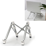 Giá đỡ mở rộng chiều cao laptop hợp kim nhôm có thể gập, giá đỡ tản nhiệt máy tính xách tay di động, kích thước: 24.5x3.3x2.8cm