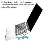 Giá đỡ mở rộng chiều cao laptop có thể gập, giá đỡ tản nhiệt máy tính xách tay di động, kích thước: 22.3x23.5x1.3cm
